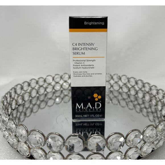 M.A.D. Skincare C4 INTENSIV BRIGHTENING SERUM 1oz NEW SEALED IN BOX Full Size